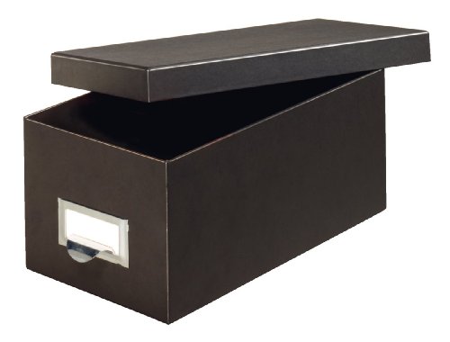 【中古】【未使用・未開封品】(3 x 5, Solid Black) - Globe-Weis Fiberboard Index Card Storage Box, 7.6cm x 13cm , Solid Black (3X5BLA)