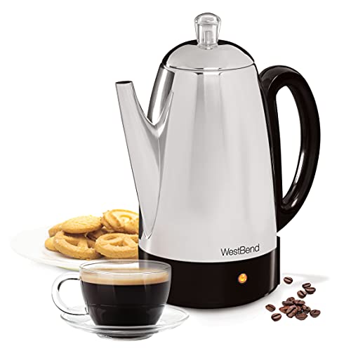 【中古】【未使用・未開封品】West Bend 54159 Classic Stainless-Steel 12-Cup Percolator by West Bend