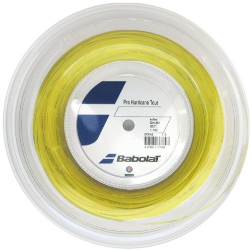 【中古】【未当てはめる・未開封品】バボラ(Babolat) 硬式庭球 撚り糸 プロハリケーンツアー 120/125/130 (200m渦巻き) BA243102 黄色 125