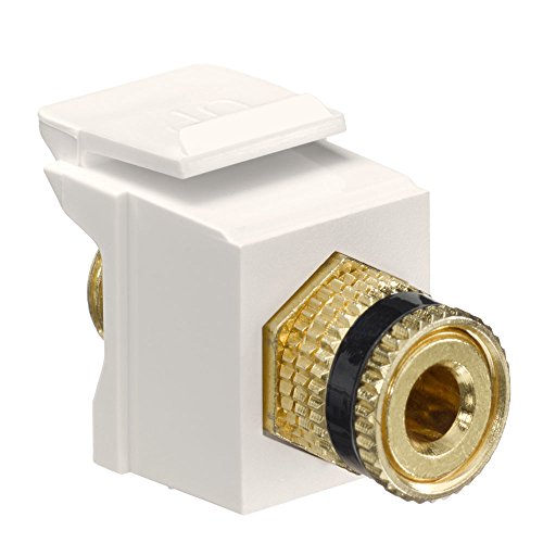 【中古】【未使用・未開封品】Leviton 40833-bte QuickPort Binding Postアダプタwithブラックストライプ、ライトアーモンド｜AJIMURA-SHOP