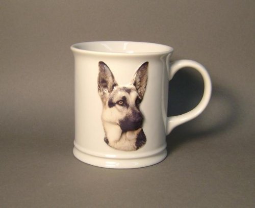 【中古】【未当て嵌める・未開封品】German Shepard Sculpted Ceramic Mug