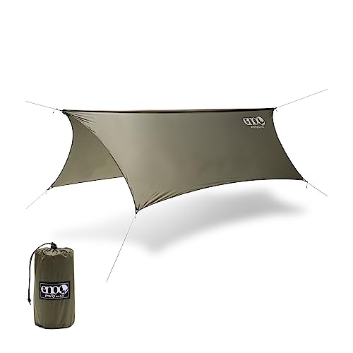 【中古】【未当て嵌める・未開封品】eno(イノー) 労働者階級飛球 レインタープ オリーブ PF003 タープ-スポーツ・アウトドア
