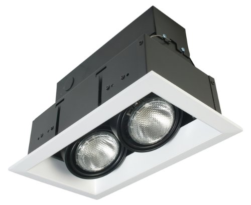 【中古】【未当て嵌める・未開封品】Eurofase par20?Recessed Mutipleストリップショー刈り込み 2-Light TE162-01 1
