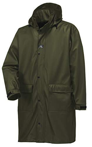 【中古】【未当て嵌める・未開封品】Helly Hansen やり方着 Impertech Guide 雨合羽 PU厚地の外套 ロング厚地の外套、緑であること/赤銅色、XL