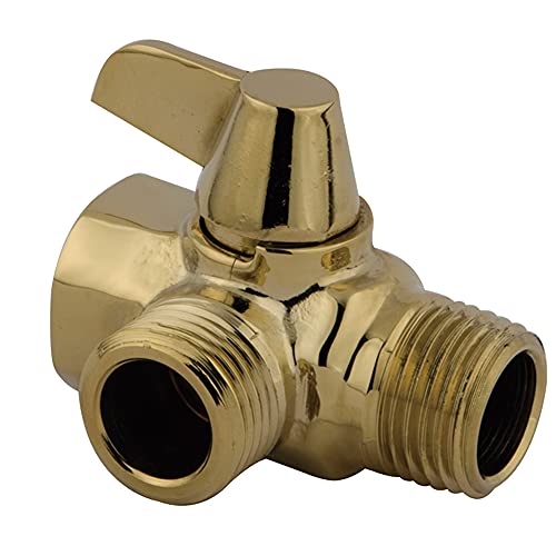 【中古】【未使用・未開封品】(Polished Brass) - Kingston Brass K160A2 Kingston Brass K160A2 Wall Mount Shower Arm Diverter, Polished Brass