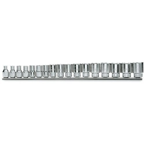 【中古】【未使用・未開封品】Beta 910B/SB17 3/8 Drive Socket Set, 17 Pieces ranging from 6mm to 22mm on rail, 12 Point, with Chrome Plated by Beta Tools|AJIMURA-SHOP