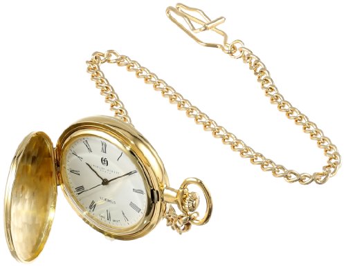 【中古】【未使用・未開封品】Charles-Hubert- Paris 3840 Gold-Plated Mechanical Pocket Watch with Roman Numerals and Plated Combination｜AJIMURA-SHOP 35,113円
