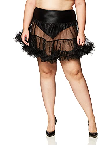 【中古】【未使用・未開封品】Ruffled Pettiskirt (Black) Adult ひだのpettiskirt（ブラック）大人用♪ハロウィン♪サイズ：Large/X-Large