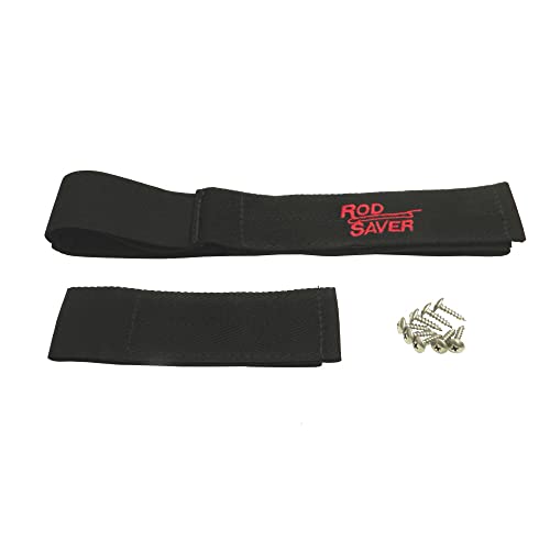 【中古】【未使用・未開封品】Rod Saver 12/6PM Pro Model Marine Stretch Rod Saver Set with 12-Inch and 6-Inch Straps, 2-Pieces, Black Finish by Rod Saver｜AJIMURA-SHOP