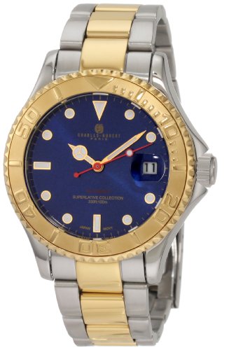 【中古】【未当て嵌める・未開封品】Charles-Hubert- Paris Mens Two-Tone Stainless Steel Automatic Watch #3514-E