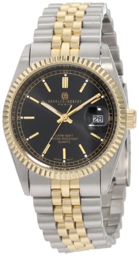 【中古】【未当て嵌める・未開封品】Charles-Hubert- Paris Mens Two-Tone Stainless Steel Quartz Watch #3635-B