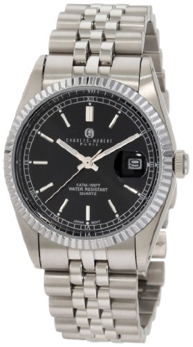 【中古】【未使用・未開封品】Charles-Hubert- Paris Mens Stainless Steel Quartz Watch #3635-WB|AJIMURA-SHOP