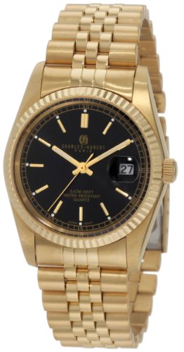 【中古】【未使用・未開封品】Charles-Hubert- Paris Mens Gold-Plated Stainless Steel Quartz Watch #3635-GB