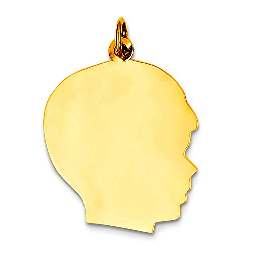 【中古】【未使用・未開封品】14K Yellow Gold Boy's Head Charm (18 x 28mm)｜AJIMURA-SHOP