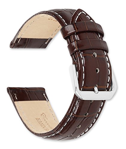 【中古】【未当て嵌める・未開封品】Crocodile Grain Chronoダンス楽隊(W/白いこと編み目)赤銅色20?粍???by deBeer