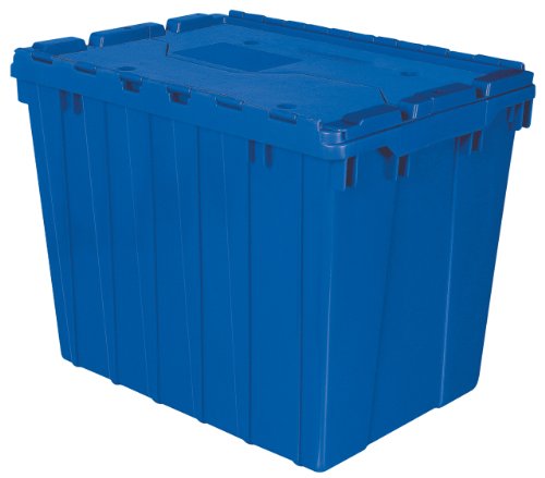 【中古】【未使用・未開封品】akro-milsプラスチックストレージと配布コンテナTote withヒンジ蓋、21.5インチL by 15インチW by 17インチH、ケースの3|AJIMURA-SHOP