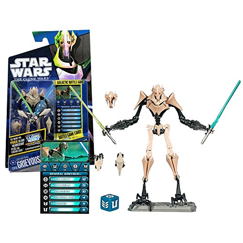 【中古】【未使用・未開封品】Hasbro スター・ウォーズ クローン・ウォーズ ベーシックフィギュア グリーバス将軍/Star Wars 2010 The Clone Wars Action Figure CW10 General画像