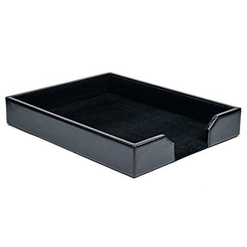 【中古】【未使用・未開封品】Dacasso ブラックボンデッドレザーレタートレイ|AJIMURA-SHOP