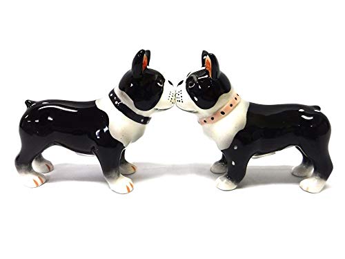 【中古】【未使用・未開封品】Salt & Pepper Shakers Set - THE BOSTON PUPS New Ceramic Gifts 8159