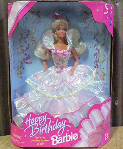 【中古】【未当て嵌める・未開封品】Happy Birthday Barbie doll - She\u0027s The Prettiest Present! (1995)