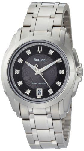 【中古】【未使用・未開封品】Bulova Men's 96D110 Precisionist Longwood Diamond Black Dial Bracelet Watch [並行輸入品]｜AJIMURA-SHOP