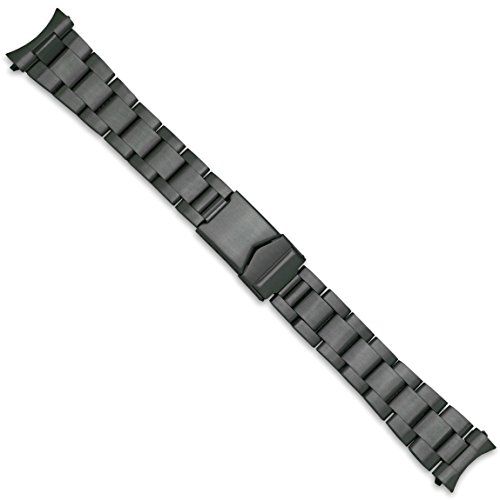 【中古】【未当て嵌める・未開封品】Oyster Style Link Metal Watch Band???PVD黒いこと???20?粍