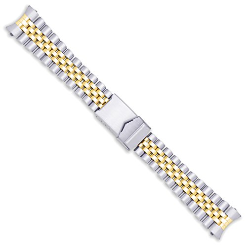 【中古】【未使用・未開封品】ジュビリースタイル 腕時計用金属ベルト ツートンカラー 20mm｜AJIMURA-SHOP