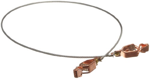 【中古】【未使用・未開封品】Justrite 08500 3 Long Flexible Bonding Wire With Two Clips by Justrite