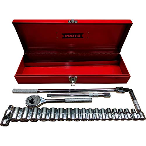 【中古】【未当て嵌める・未開封品】Stanley Proto j54210?22?Piece 12尖んがり1?/ 2ドライブメトリックソケットセットby stanley-proto