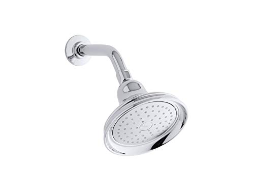 【中古】【未当て嵌める・未開封品】(Polished Chrome) - KOHLER K-10590-AK-CP Bancroft Single-Function Katalyst Showerhead, Polished Chrome