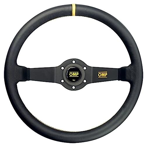 【中古】【未使用・未開封品】OMP ステアリング RALLY ラリー ブラック レザー 350mm ディープタイプ OD/1950｜AJIMURA-SHOP