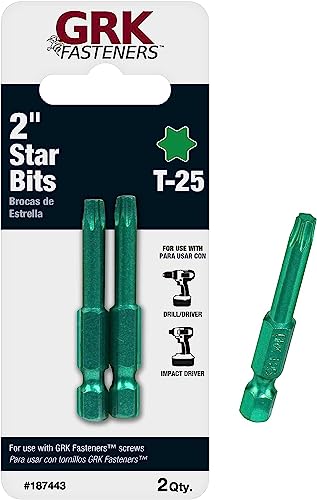【中古】【未使用・未開封品】GRK 772691864437?t25???2インチビットでグリーンを含む1パックに等しい25ビット
