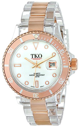 【中古】【未当て嵌める・未開封品】TKO ORLOGI Women \u0027s tk500-rw Venezia Steel Rosegold Plastic Case and腕輪ウオッチ