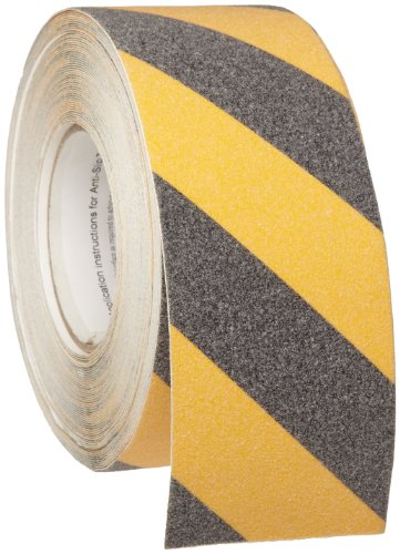 【中古】【未使用・未開封品】Brady 60' Length, 3 Width, B-916 Grit-Coated Polyester Tape, Striped Special Black And Yellow Color Anti-Skid Tape by Brady|AJIMURA-SHOP