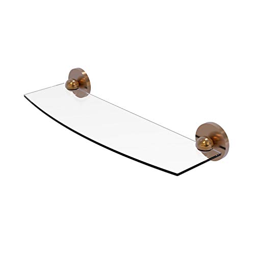 【中古】【未使用・未開封品】Allied Brass 1033/18-BBR 46cm Bevelled 0.6cm Glass Shelf Brushed Bronze