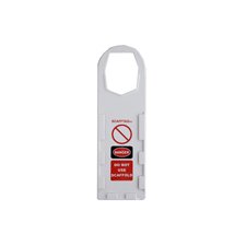 【中古】【未当てはめる・未開封品】Brady SCAF-STH132 Plastic, 11-3/4 Height, 3-1/2 Width, White Color Scafftag Holders, Front Legend Danger, Do Not Use Scaffold (Pack Of