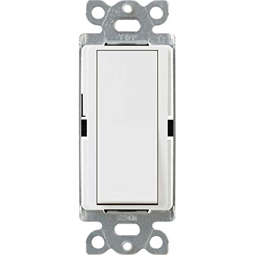 【中古】【未使用・未開封品】Lutron Claroオン/オフスイッチ、15アンペア、単極、CA-1PS-WH、ホワイト