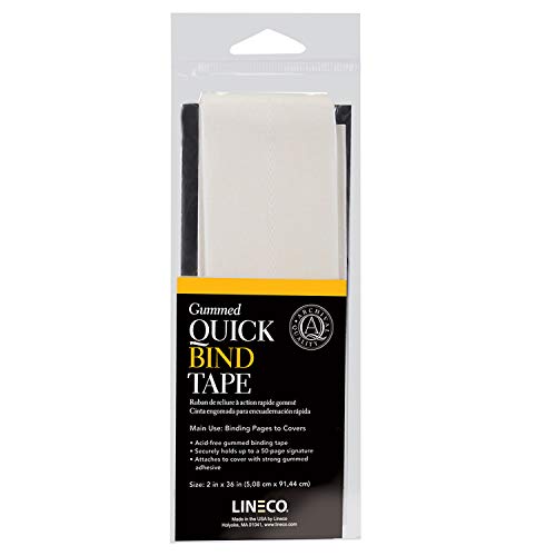 【中古】【未当て嵌める・未開封品】Lineco Gummed Quick Bind Tape White 2X36 In by Lineco