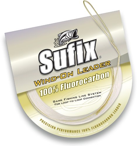 【中古】【未使用・未開封品】(90kg, Clear) - Sufix Wind-On Fluorocarbon Leader Fishing Line-10m Leader