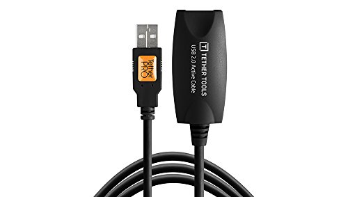 【中古】【未使用・未開封品】Tether Tools TetherPro USB 2.0 - USBメス アクティブ延長ケーブル 16フィート (5m) ブラック