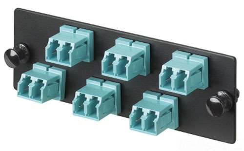 【中古】【未使用・未開封品】Panduit Opticom Fiber Adapter Panels - Patch panel - aqua - 6 ports