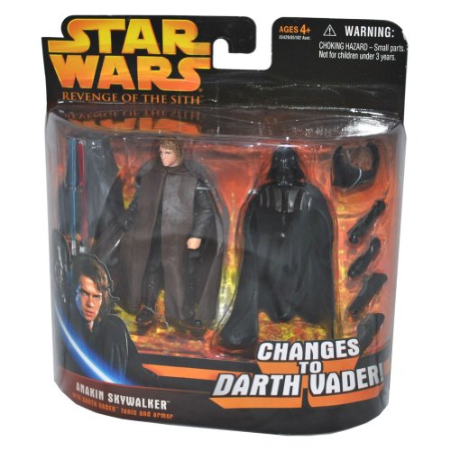 【中古】【未使用・未開封品】Star Wars Episode III 3 Revenge of the Sith ANAKIN SKYWALKER changes to DARTH VADER Deluxe Action Figure & Accessory Set [並行輸入品]