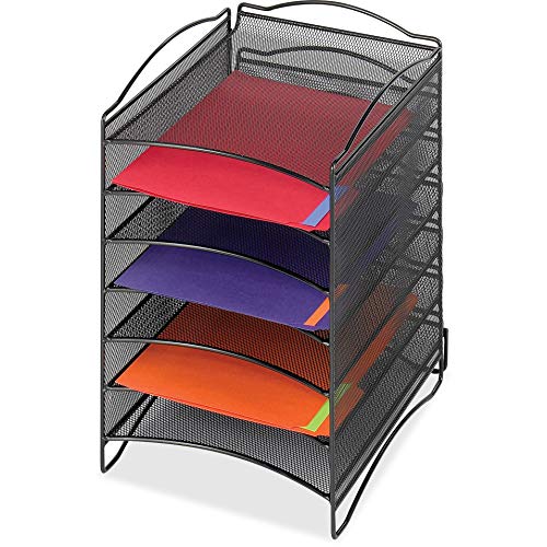 【中古】【未当て嵌める・未開封品】Safco OnyxTM 6区画メッシュ読みものまとめ役