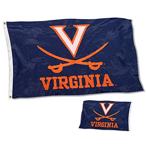 【中古】【未当て嵌める・未開封品】College Flags \u0026 Banners Co. Virginia 両面ナイロン刺しゅう信号旗
