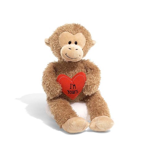 【中古】【未使用・未開封品】Gund Kade Monkey with Message Heart