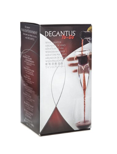 【中古】【未使用・未開封品】DecantusTM Plastic Wine Diffuser To-Go Set with No Handles by Franmara