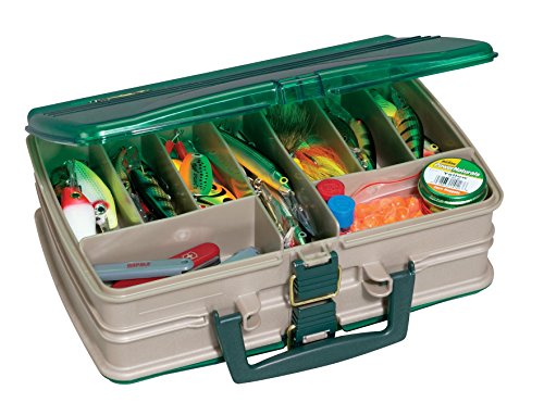 【中古】【未使用・未開封品】Plano Molding 1120-00 タックルボックス サッチェルスタイル 20コンパートメント サンドストーン/グリーン 数量3｜AJIMURA-SHOP