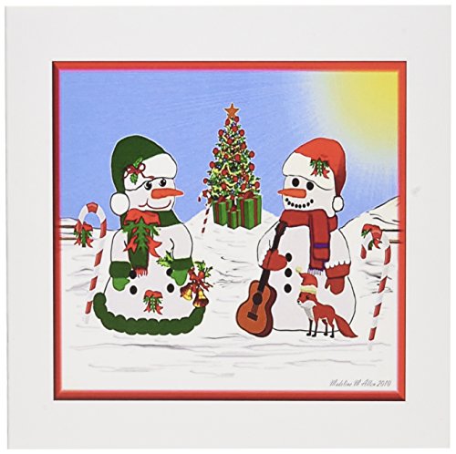 【中古】【未使用・未開封品】SmudgeArt All Thingsクリスマス雪だるま???Musical???グリーティングカード Set of 12 Greeting Cards
