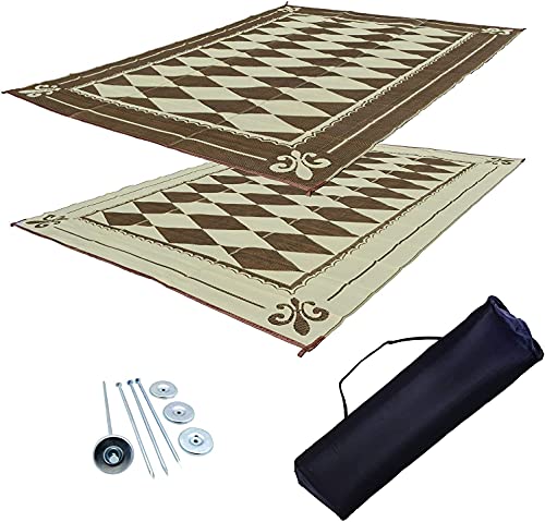 【中古】【未使用・未開封品】RVパティオマットオーニング窓マットTrailerマットRVマットブラウンandベージュRegalダイヤモンド9?x 12｜AJIMURA-SHOP 67,833円
