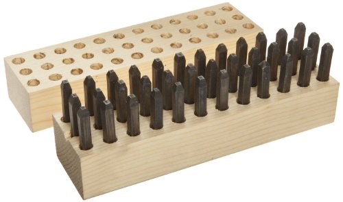 【中古】【未使用・未開封品】Young Bros 01361 36 Piece Machine Made Stamp Combination Letter and Figure Set, Steel, 1/16 Character Size by Young Bros.